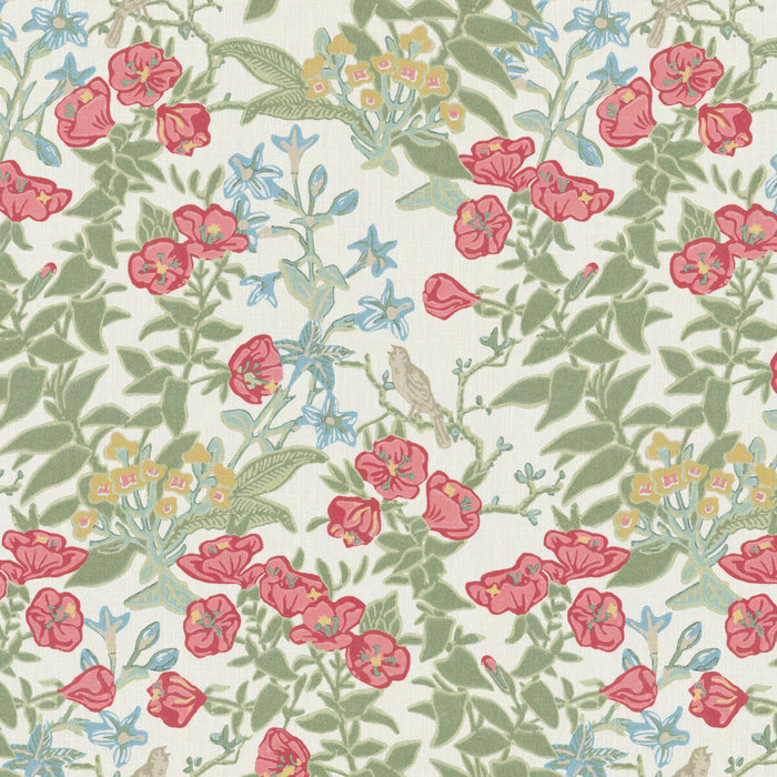 Lee Jofa Plumeria Print Coral Fabric 2026104.194.0