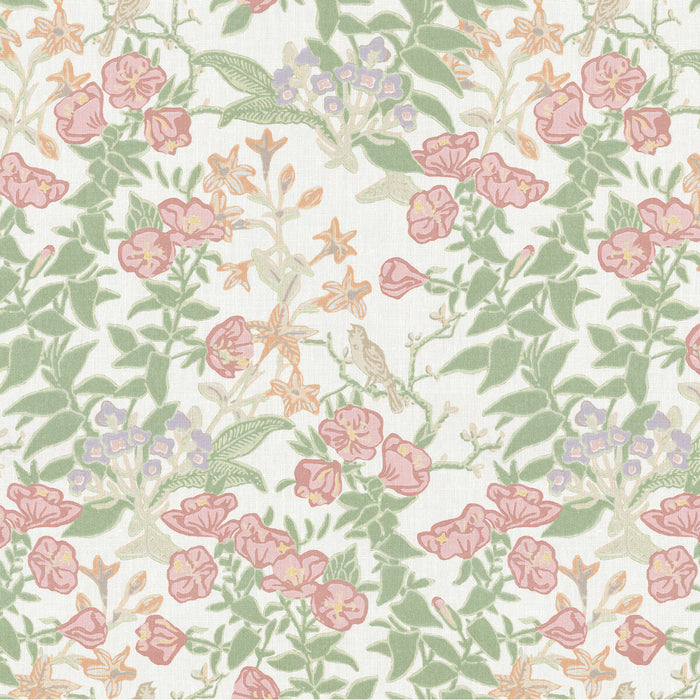 Lee Jofa Plumeria Print Rose Fabric Sample 2026104.73.0