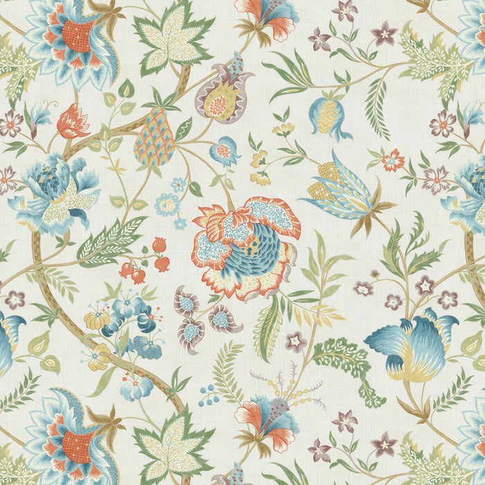 Lee Jofa Arundel Print Teal Fabric 2026105.3524.0