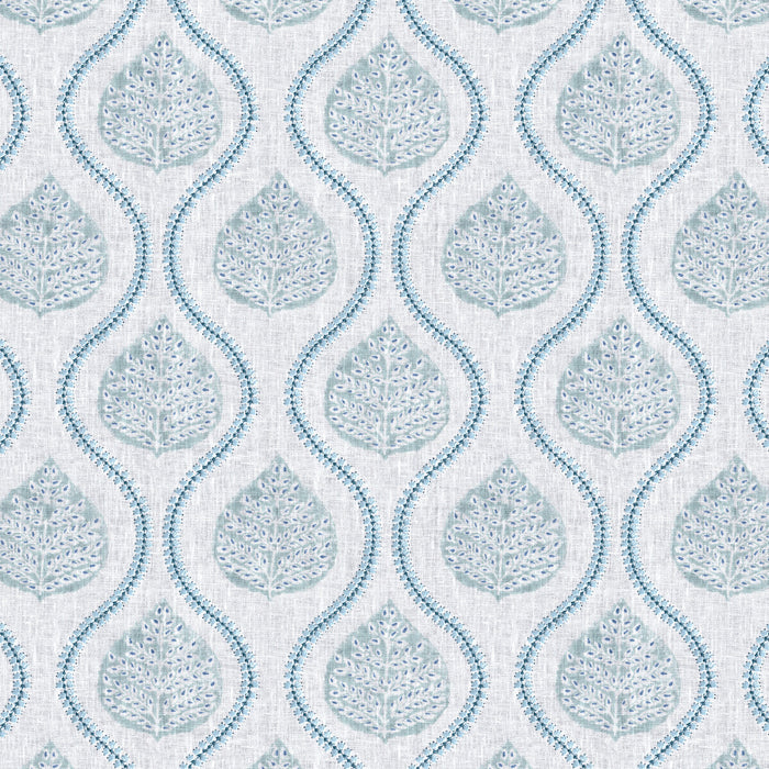 Lee Jofa Elsie Print Teal Fabric Sample 2026107.1313.0