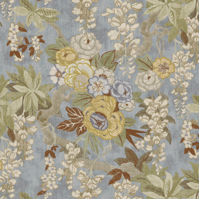 Lee Jofa Gracie Gardens Slate Fabric Sample 2026130.511.0