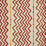 Christopher Farr Rick Rack Printed Embroidered Terracotta Fabric