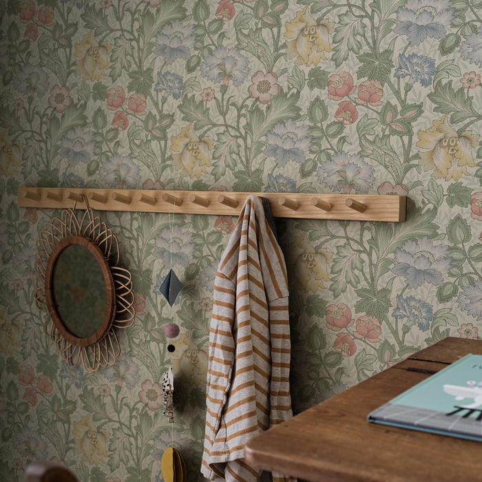 Schumacher Jane Mural Leaf Wallpaper Sample 2036