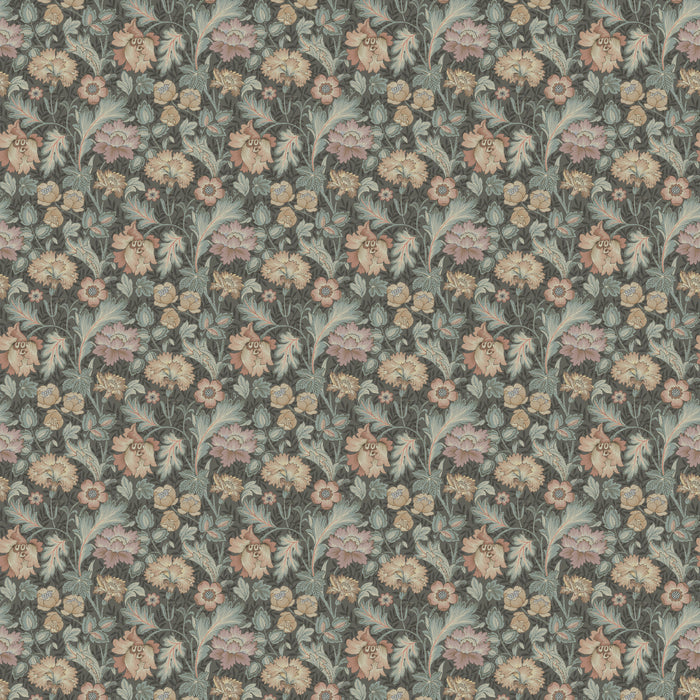 Schumacher Jane Mural Slate Wallpaper Sample 2038