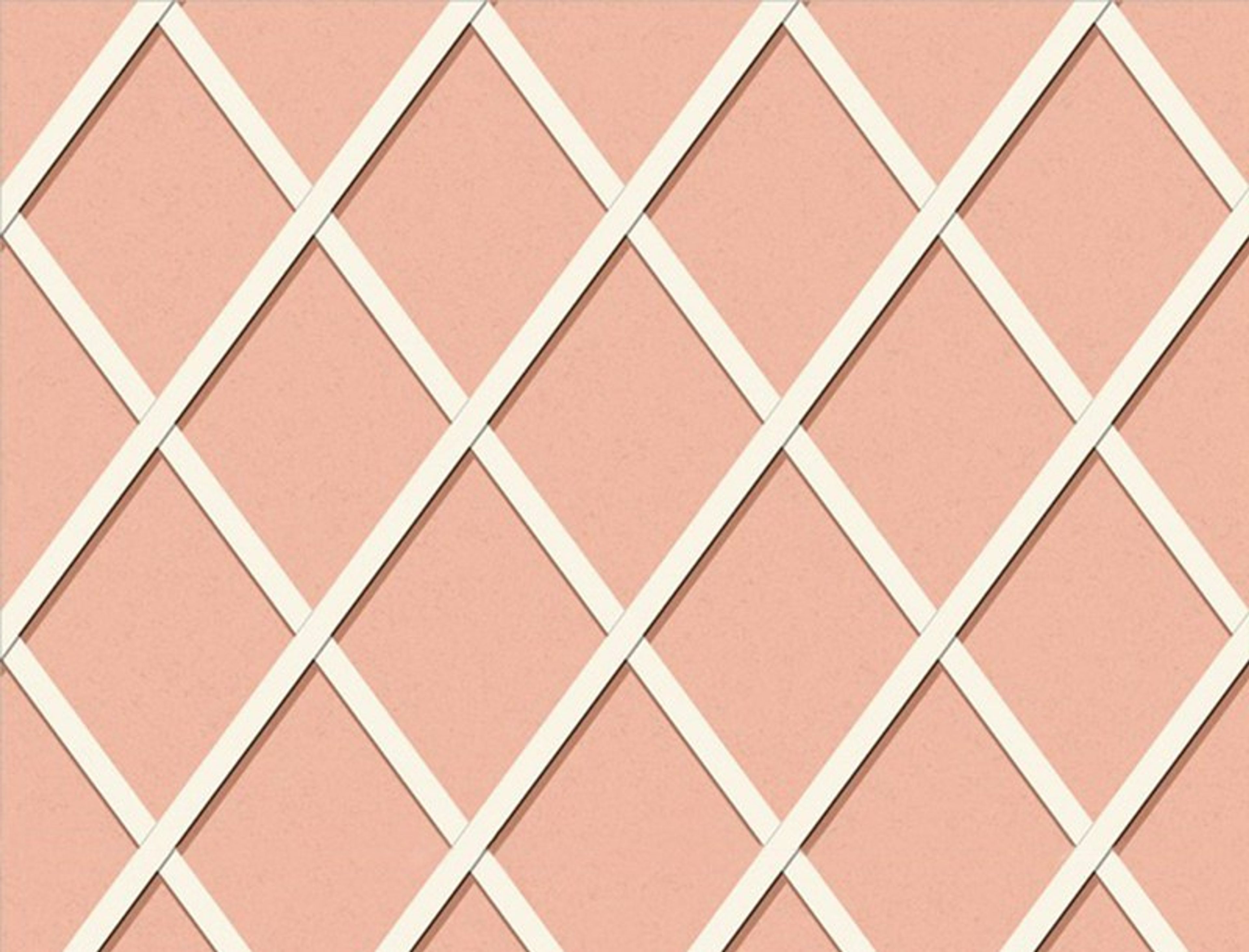 No.9 Thompson Trellis  Pink Sand Wallpaper N9021024004