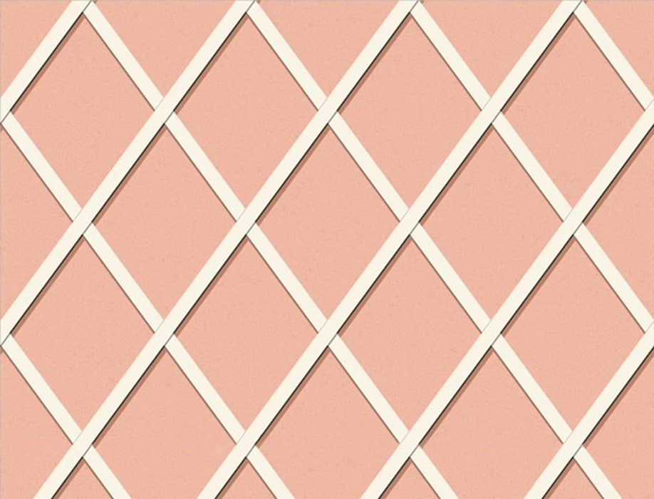 No.9 Thompson Trellis  Pink Sand Wallpaper Sample N9021024004