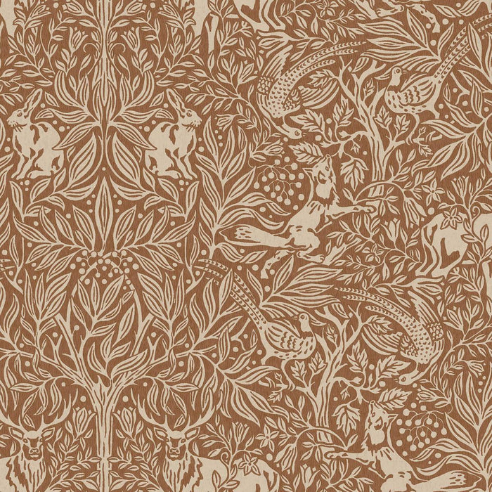 Schumacher Under The Elder Tree Rust Wallpaper Sample 2045