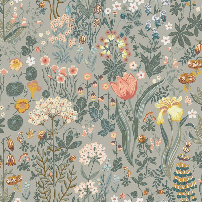 Schumacher Blomsterhav Taupe Wallpaper 2054