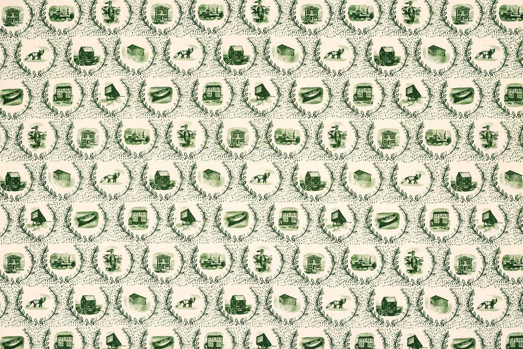 Christopher Farr Set The Scene Olive Fabric