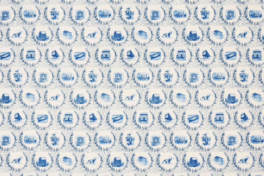 Christopher Farr Set The Scene Royal Blue Fabric