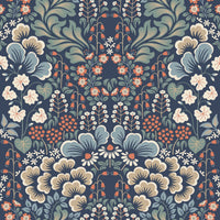 Schumacher Blomstervall Midnight Multi Wallpaper 2097
