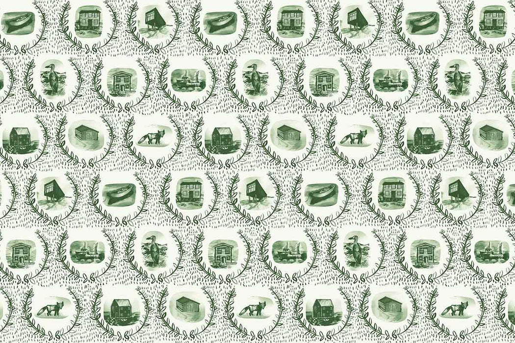 Christopher Farr Set The Scene Moss Wallpaper Sample