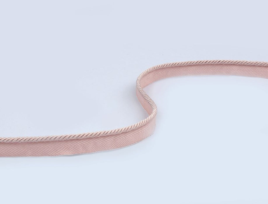 Jim Thompson Silk Micro Cord On Tape  Ballet Pink Trim Sample JT030026027