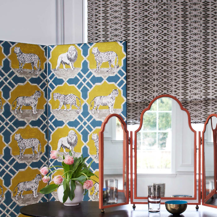 No.9 Thompson Kitty Cat Teal Fabric N9012298002