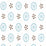 China Seas Cecil Two Color Teal Blue Brown Wallpaper 2215WP-02