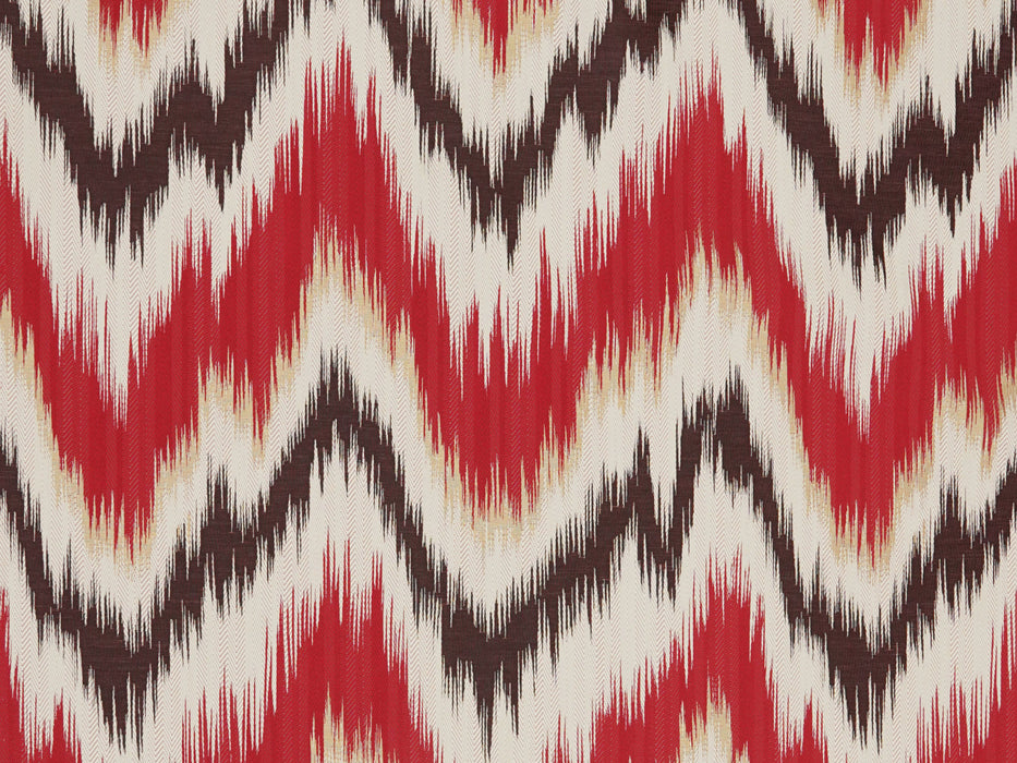 Jim Thompson Zigzag Ruby Fabric Sample JT013947001