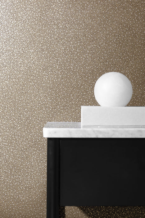 Seabrook Designs Mica Texture Cappucino & Copper Glitter Wallpaper Sample 2231603
