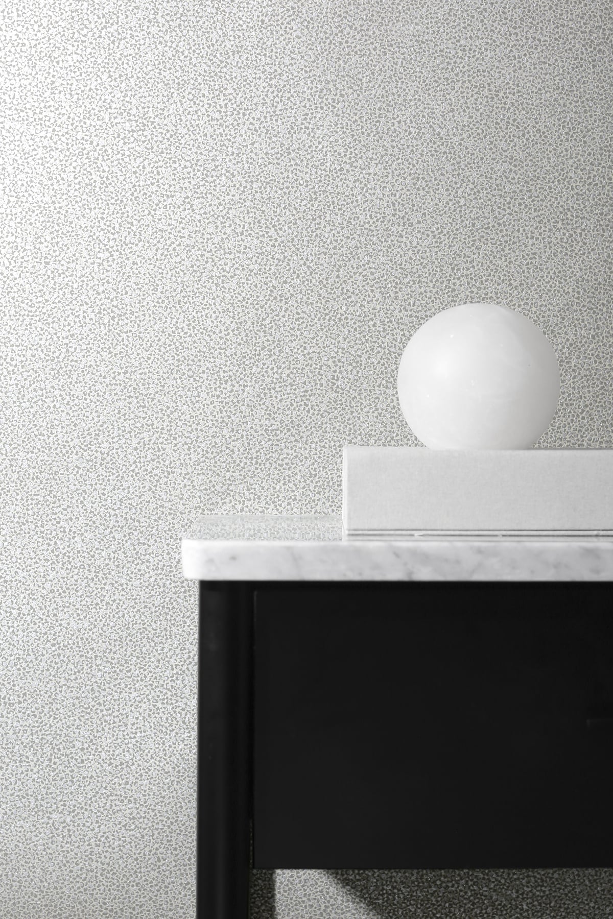 Seabrook Designs Mica Texture Dove Gray & Silver Glitter Wallpaper Sample 2231631