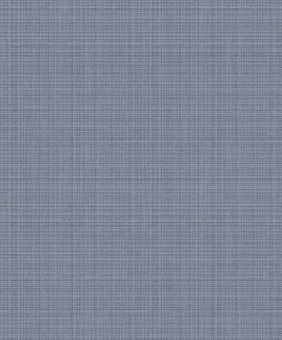 Seabrook Designs Crosshatch Linen Metallic Slate Blue Wallpaper 2231902