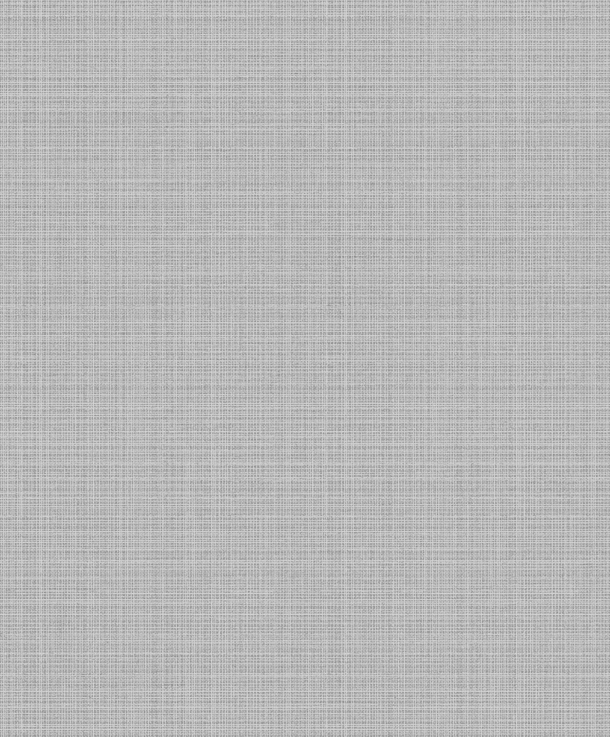Seabrook Designs Crosshatch Linen Metallic Silver Wallpaper 2231917
