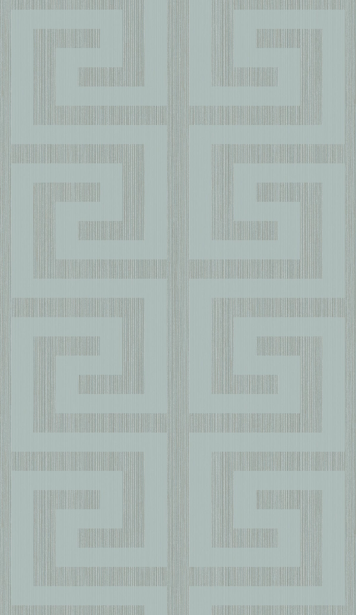 Seabrook Designs Greek Key Metallic Sea Green Wallpaper 2232004