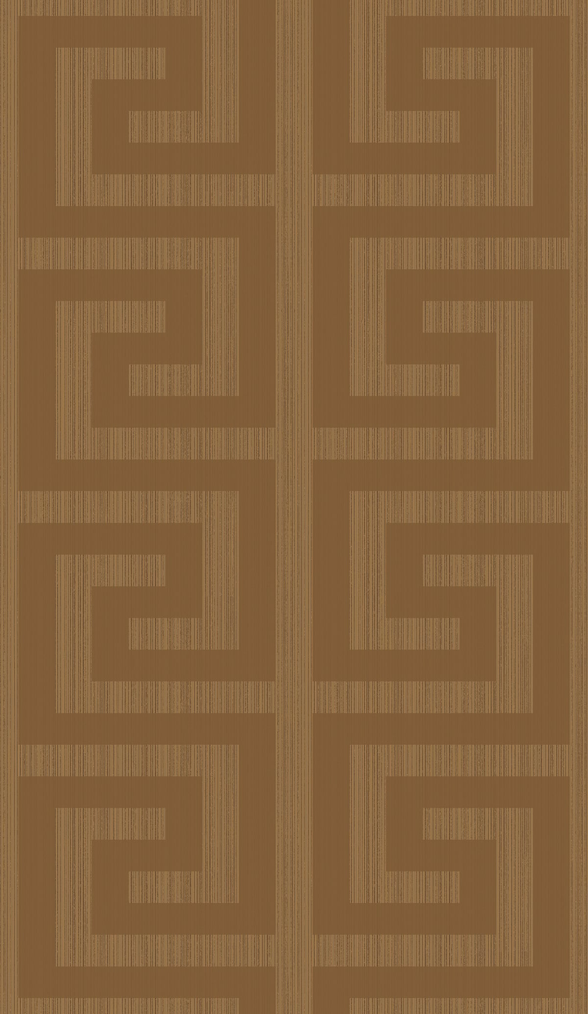 Seabrook Designs Greek Key Metallic Terra Cotta Wallpaper 2232006
