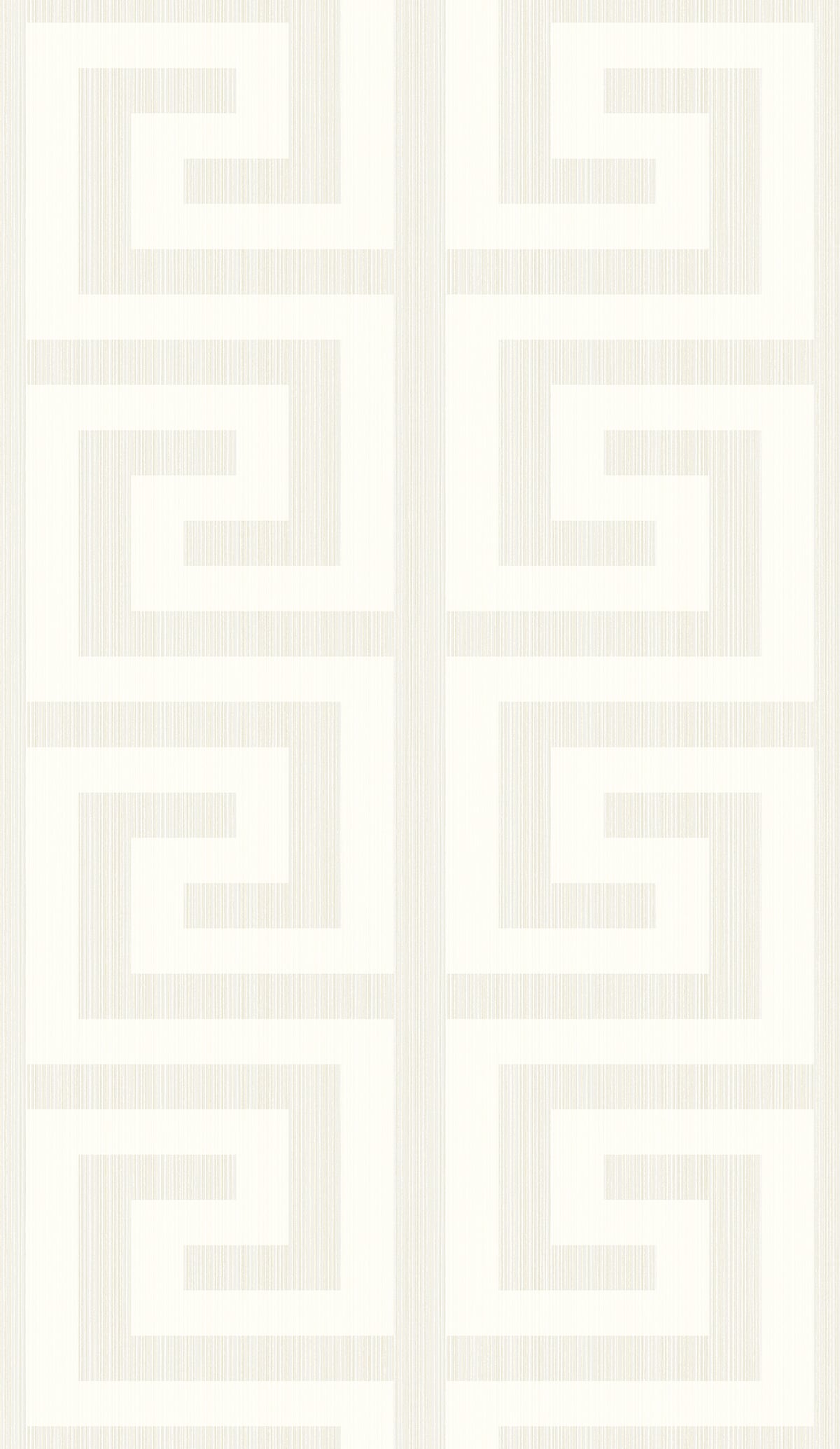 Seabrook Designs Greek Key Metallic Pearl & Cream Wallpaper 2232013