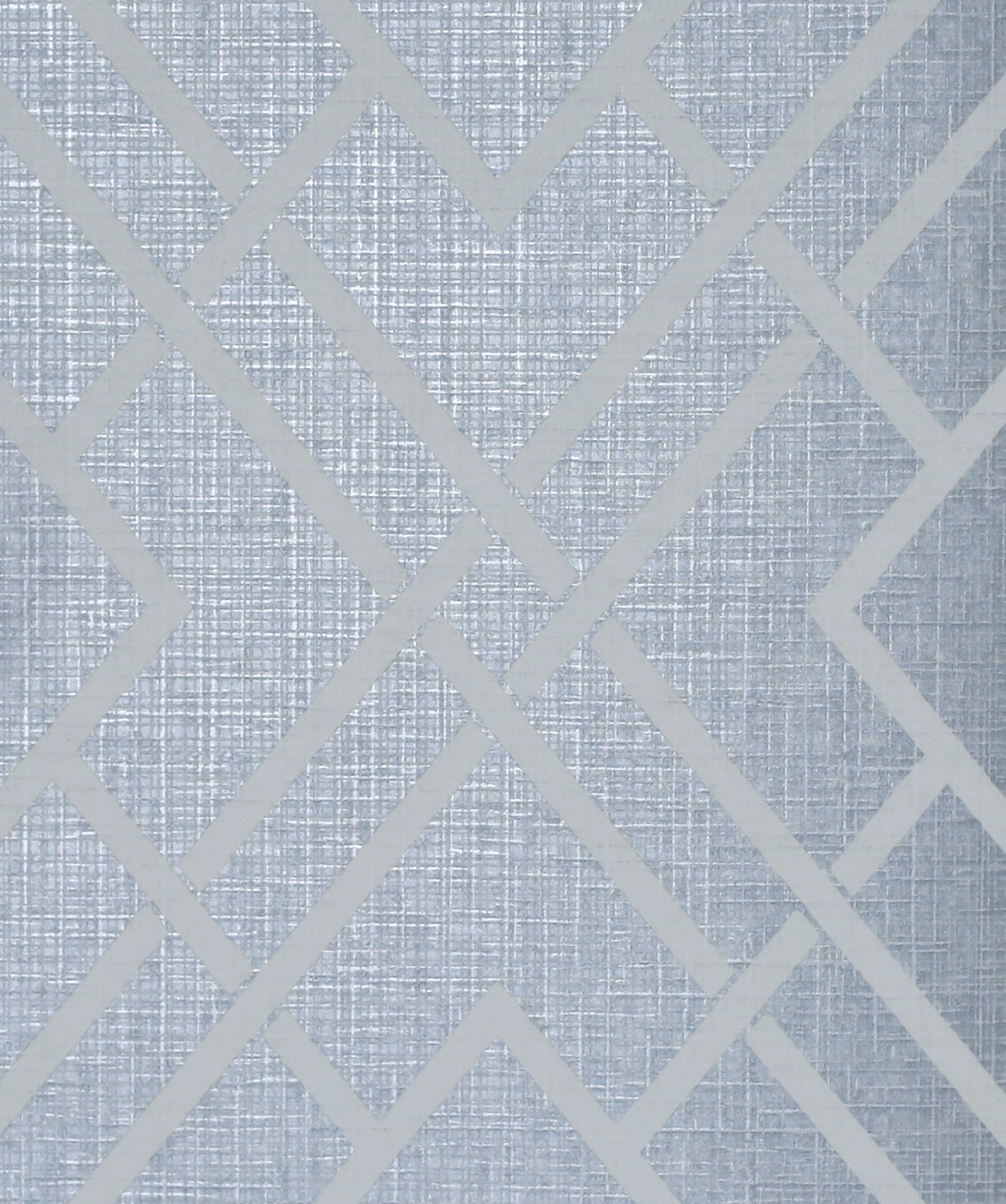 Seabrook Designs Diamond Lattice Metallic Slate Blue Wallpaper Sample 2232202