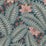 Schumacher Hidden Ivy Blue Wallpaper Sample 2251