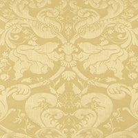 Schumacher Gavotte Brocatelle Damask Beige Fabric 22551