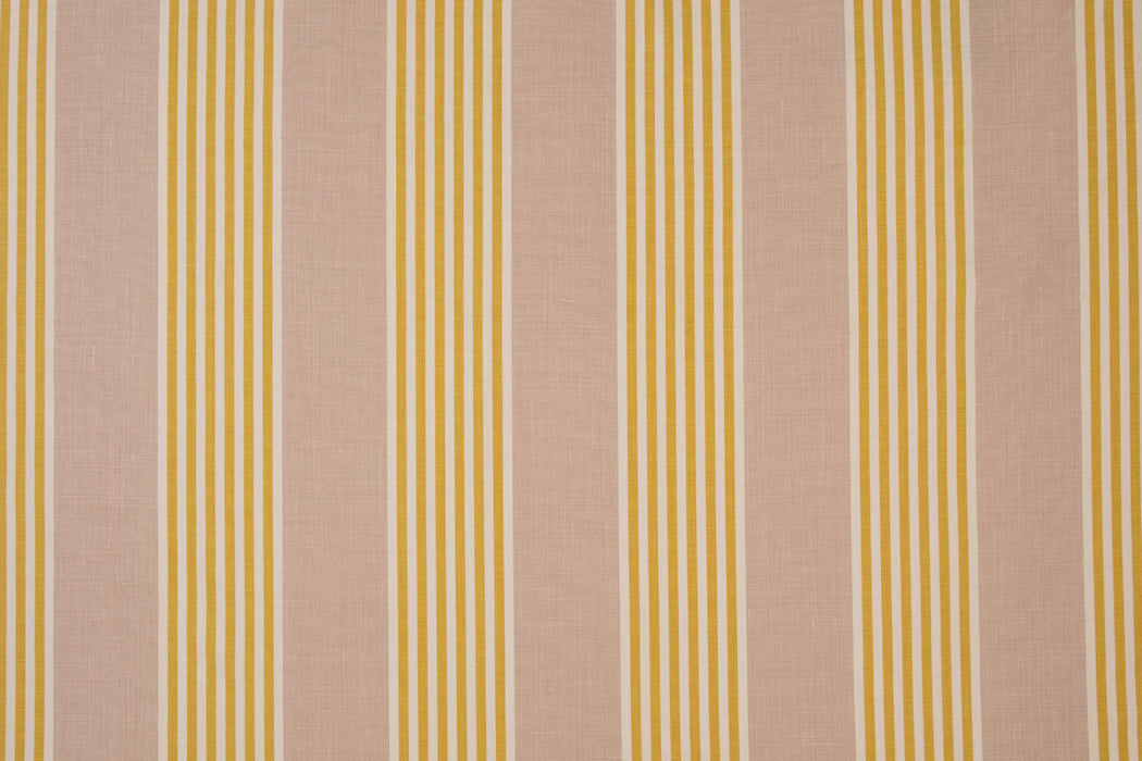 Christopher Farr The Hudson Stripe Lemon Fabric Sample