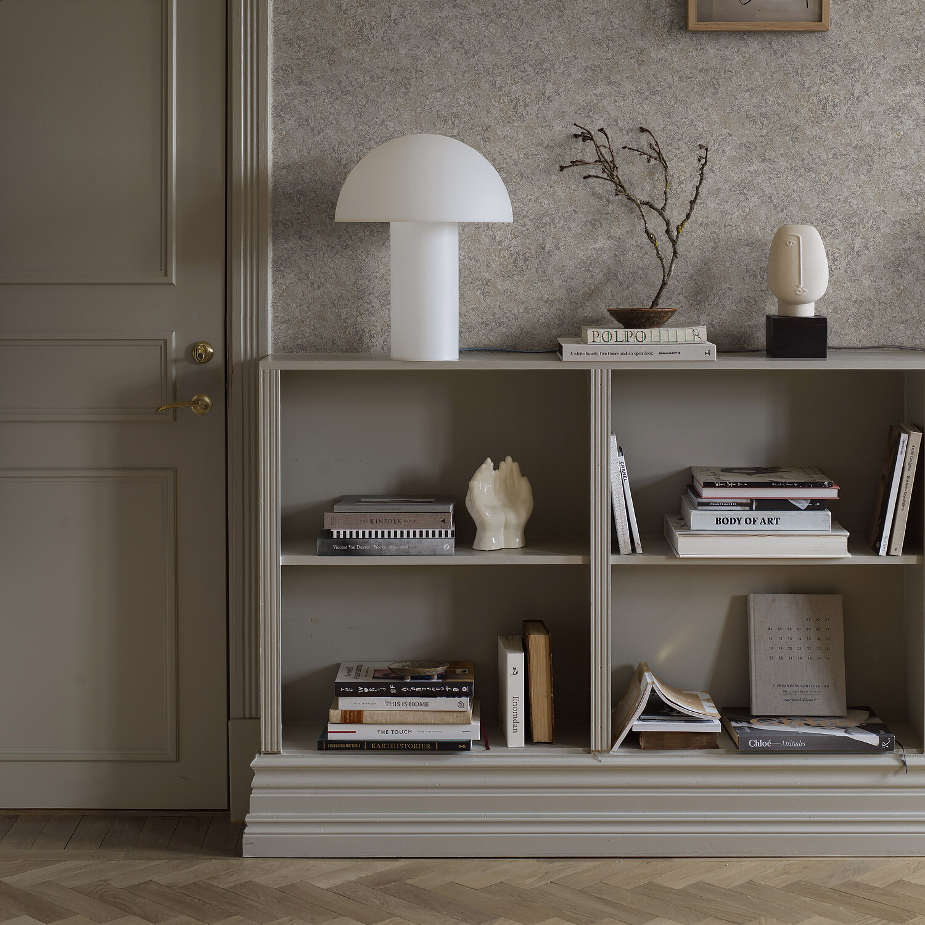 Schumacher Travertine Natural Wallpaper Sample 2285