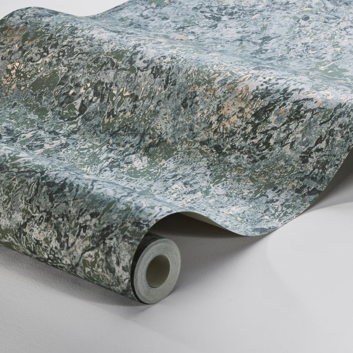 Schumacher Travertine Spruce Wallpaper Sample 2288