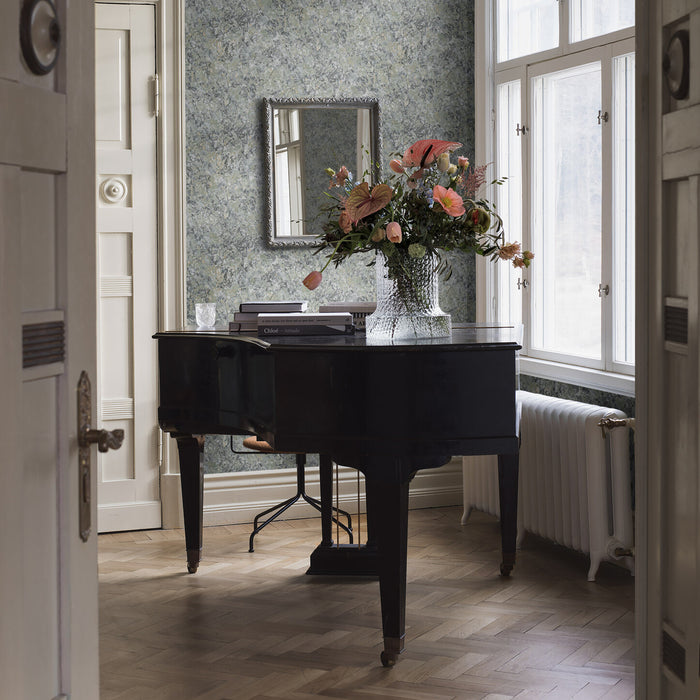 Schumacher Travertine Spruce Wallpaper Sample 2288