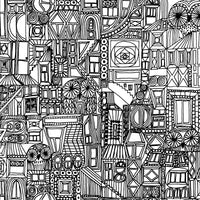 Seabrook Designs Bubi Ebony And Eggshell Wallpaper 23300X