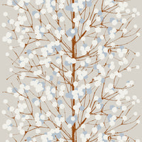 Seabrook Designs Lumimarja Taupe And Cornflower Wallpaper 23375X