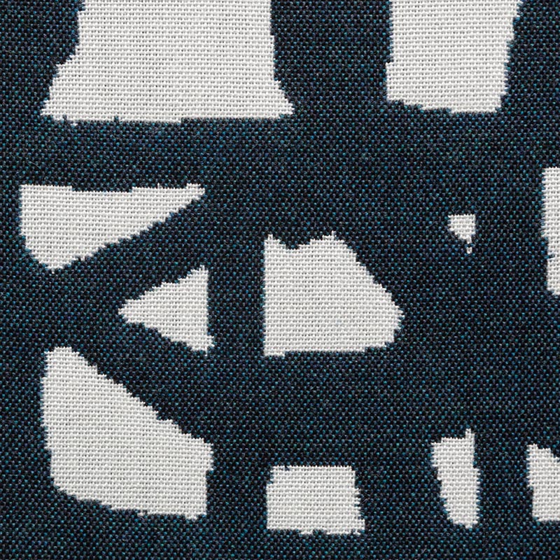 Holly Hunt Great Outdoors Ecriture Dark Azul Fabric Sample 234/04