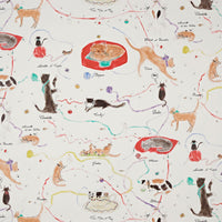 Pierre Frey Les Petits Chats De Colette Multicolore Wallpaper FP807001