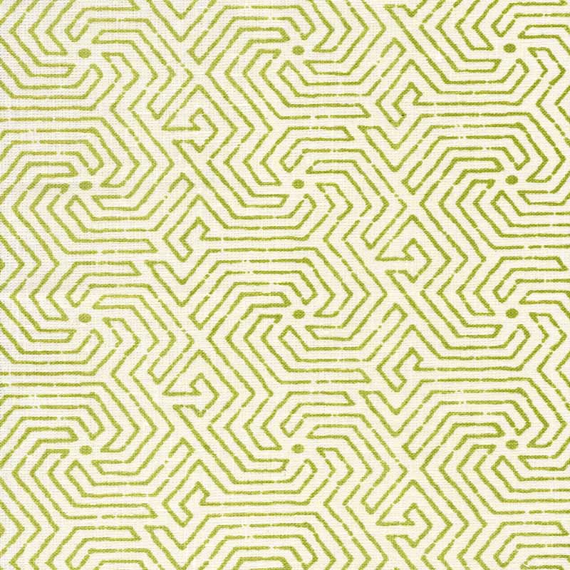 China Seas Maze Jungle Green Fabric 2510L-03