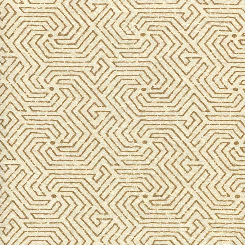 China Seas Maze Camel Ii Fabric Sample 2510L-04