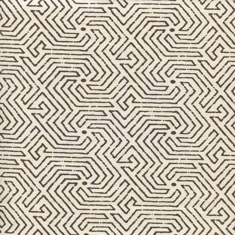 China Seas Maze Brown Fabric 2510L-07