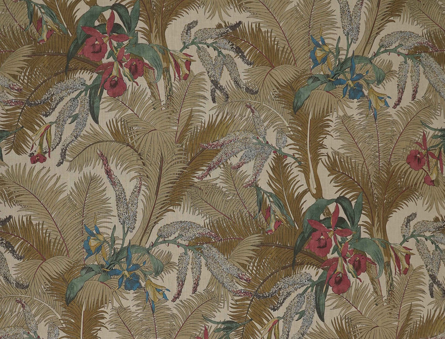 Jim Thompson Areca Palm Bronze Fabric Sample JT013838003
