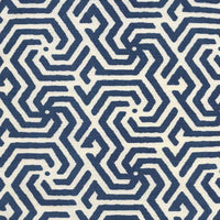 China Seas Maze Reverse One Color Navy Fabric 2525R-09