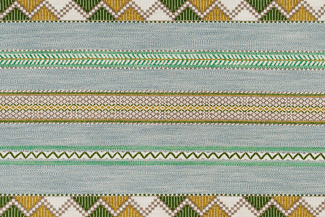 Christopher Farr Woven Ribbon Aqua Fabric Sample