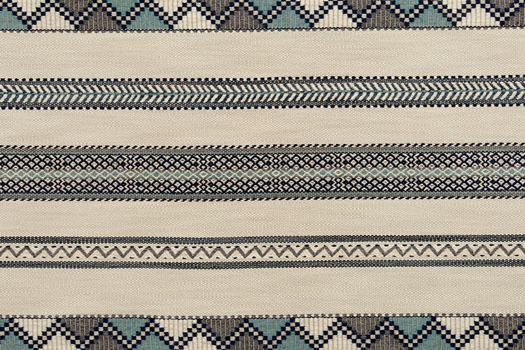 Christopher Farr Woven Ribbon Indigo Fabric