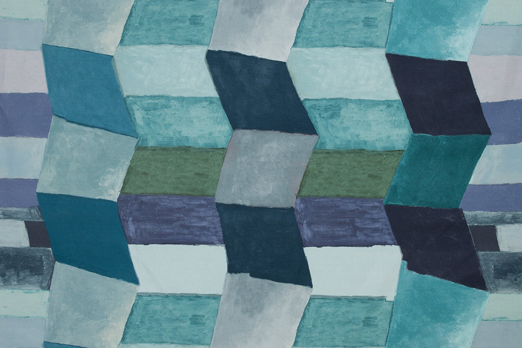 Christopher Farr Zig Zag Indigo Fabric