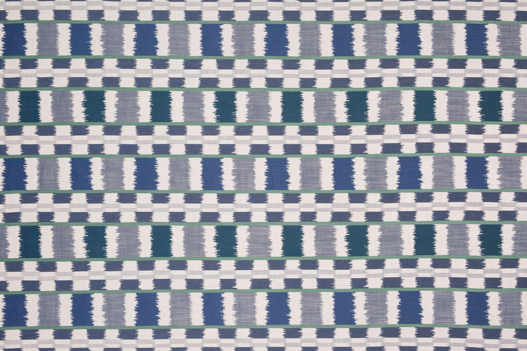 Christopher Farr Lapaz Perennials Performance Blue Fabric