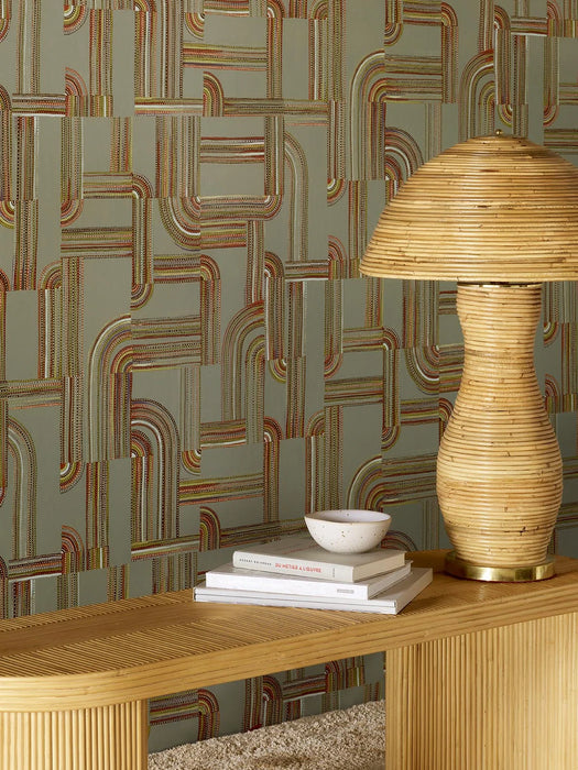 Pierre Frey Baya Feu Wallpaper Sample FP068002