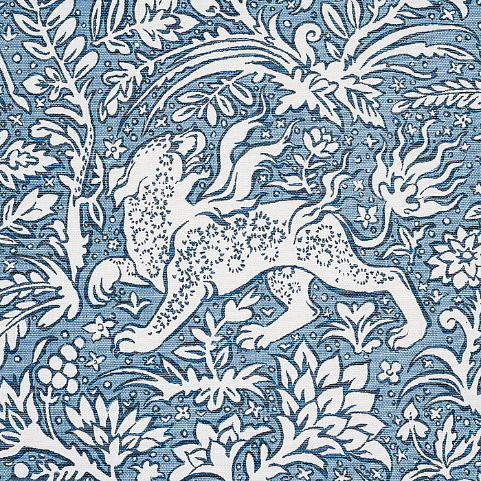 Schumacher Khan's Park Chambray Fabric 2603275