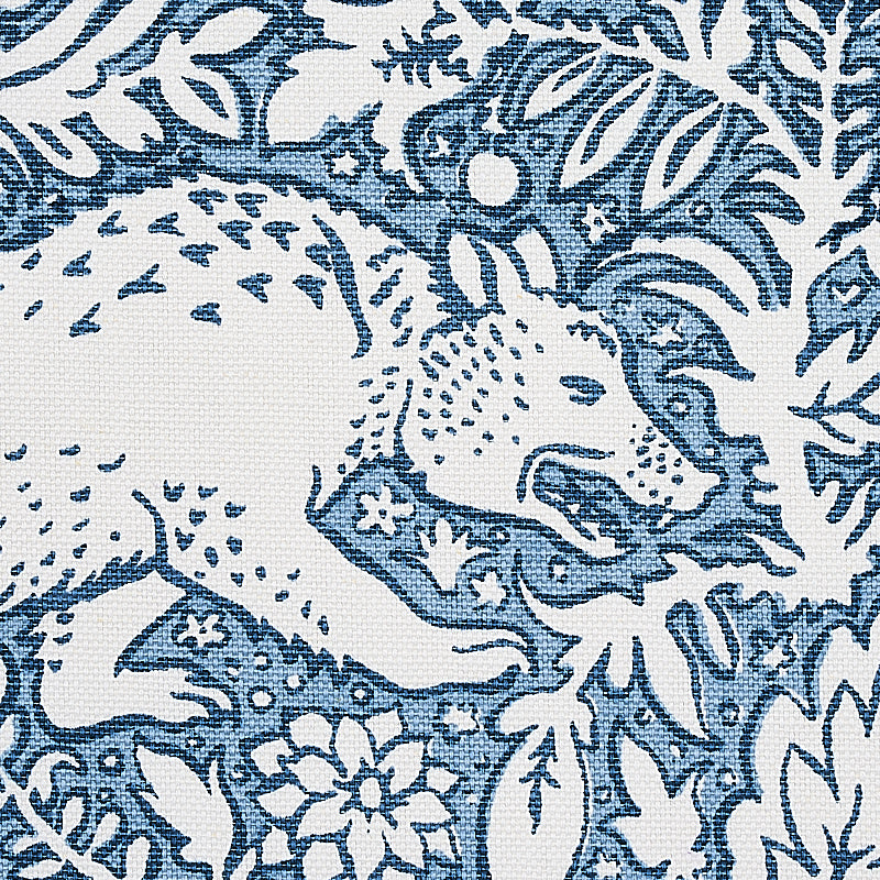 Schumacher Khan's Park Chambray Fabric 2603275